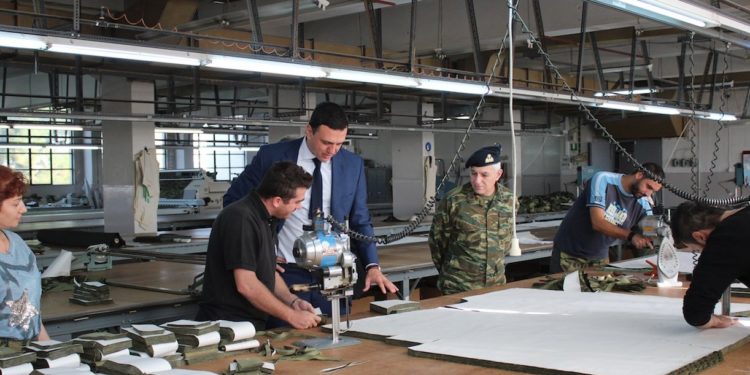 The 700th Military Factory in Greece is producing protection masks